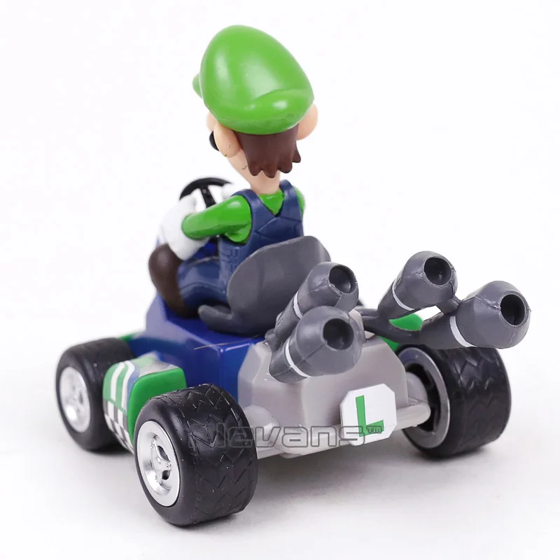 Super Mario Bros Kart Марио Luiji персик Bowser жаба Донки Конг Луиджи Марио отступить гонщик Автомобили ПВХ Фигурки игрушки 7 шт./компл