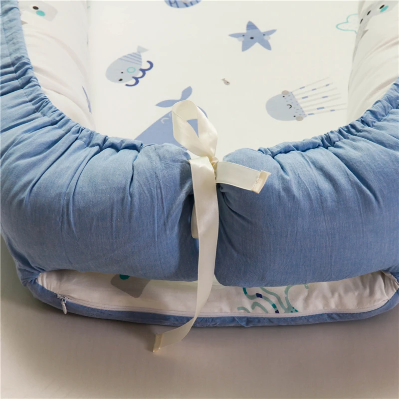 Portable bionic bed Nest Toddler Cotton Cradle Baby Bassinet Bumper Foldable Sleeper Babynest for Newborn Travel Bed Crib
