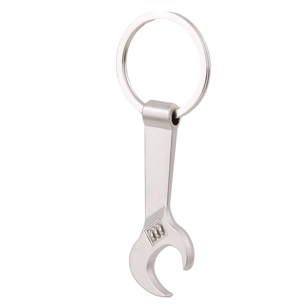 1 шт. портативное кольцо для ключей из нержавеющей стали в форме гаечного ключа открывалка для пива кухонный бар креативный открывалка для бутылок 998237 - Цвет: 998237