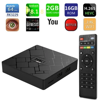 

Smart TV Mini Box 4K Resolution HD Output WIFI 2G+8G Tele Online Player Topbox Remote Control Set