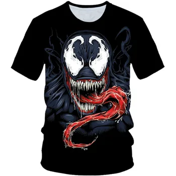 

2019 Summer Kids Newest Venom Marvel Film Anime T-shirt Children 3D Print T shirts Boys Girl Casual Shirt Tshirt Tees 4-20 Years