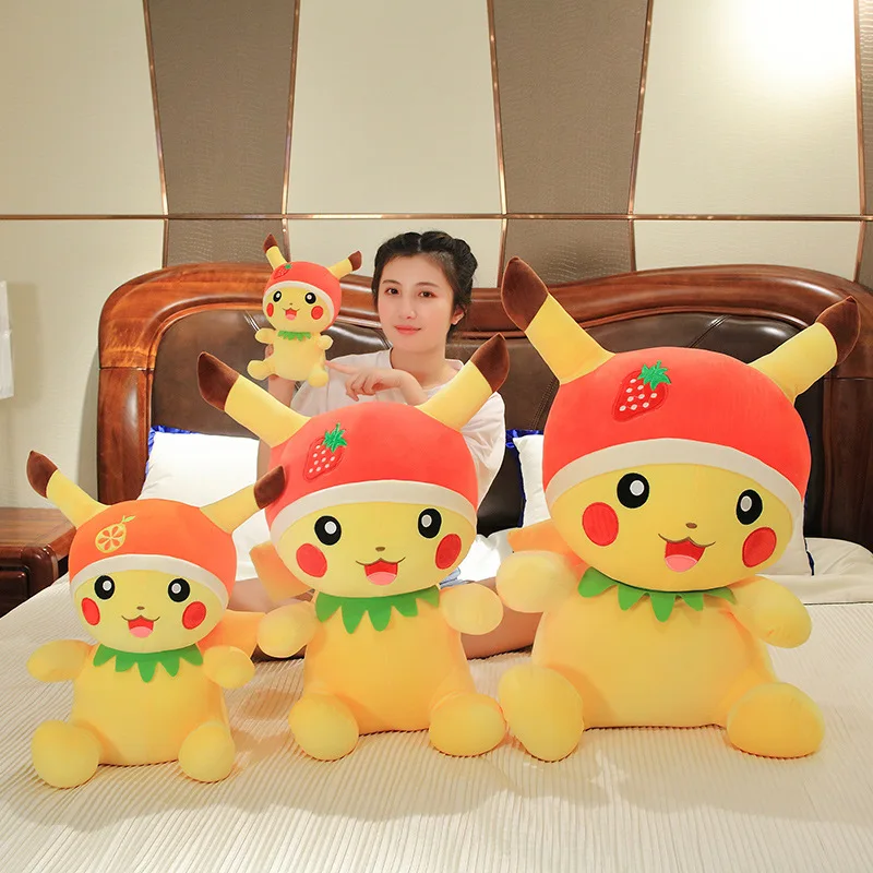 

New Anime Plush Toys Pikachued Kawaii Fruit Doll Sofa Decoration Soft Dolls Exquisite Birthday Gift For Girlfriend