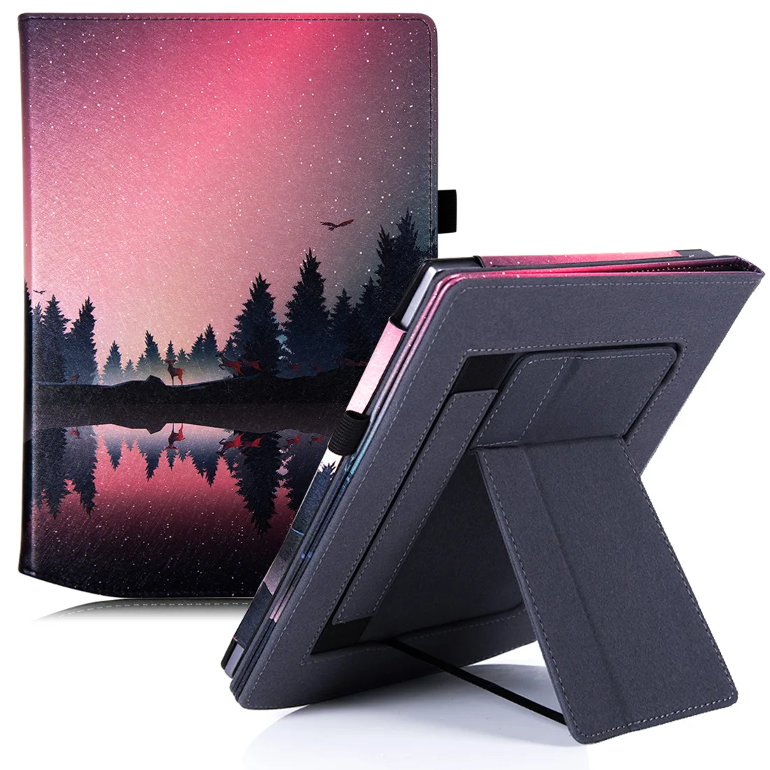 Смарт чехол BOZHUORUI для Pocketbook Inkpad X 10 3 дюйма двойная подставка защитный с