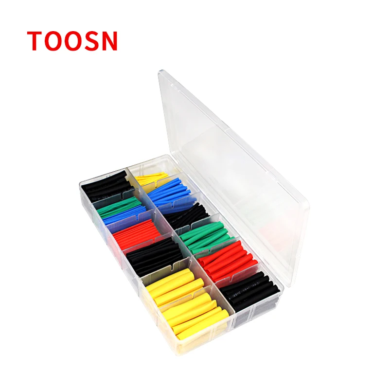 Cut Price TOOSN 530pcs Heat Shrink Tube shrinkage ratio 2:1 Thermal contra Sleeve cable termoretractil mlKZprJgd