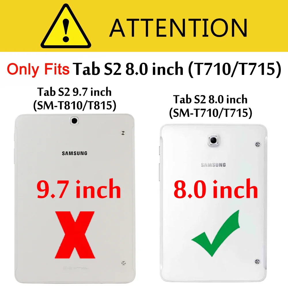 Чехол для Samsung Galaxy Tab S2 8 0 SM T710 T715 T719 ''планшет чехол с функцией подставки и