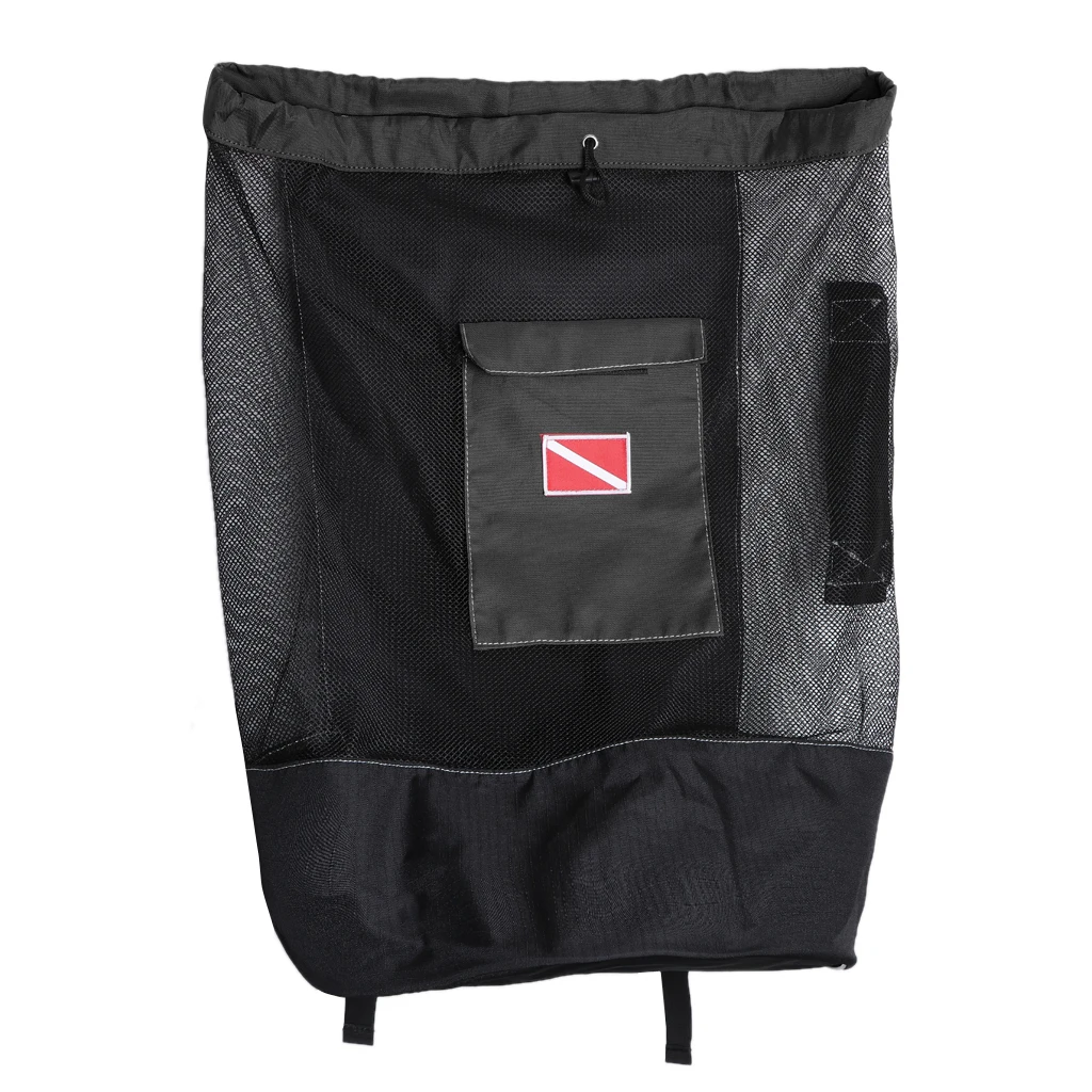 Mesh 400D Oxford Fabric Scuba Diving Snorkeling Mesh Backpack Dive Gear Dry Bag Sack Pack Scuba Diving Mesh Backpack 