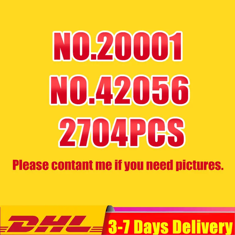 

DHL 20001 20001B Tehnic Car Orange Speed Car Model Building Kits Blocks Bricks Toys Compatible Legoinglys 42056 Christmas Toys