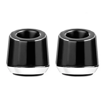 

Men's Shaving Razor Stand Aluminum Alloy Safety Razor Holder Base, for Bathrooms and Vanities, 2-Pack Black