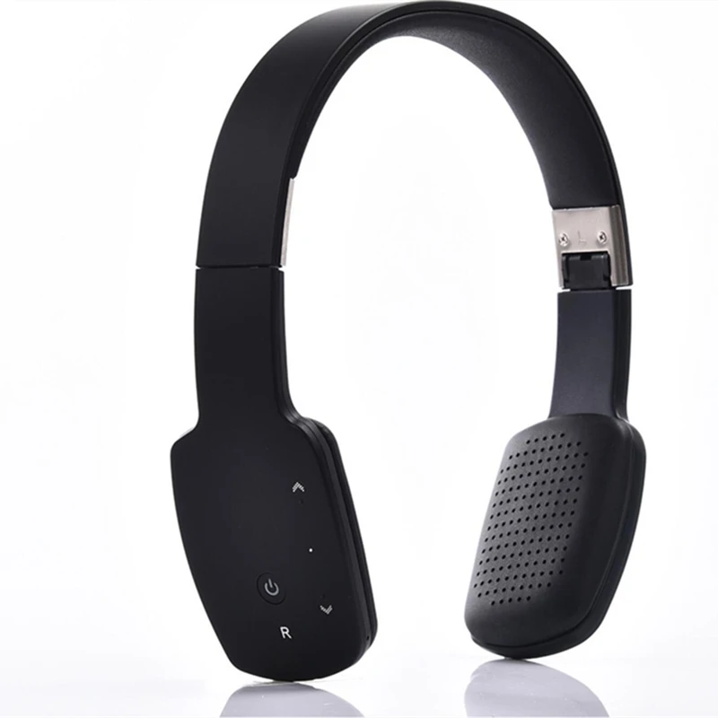 Folding touch control Bluetooth headset wireless cable dual purpose HIFI noise reduction headset with Mic for iphone Samsung