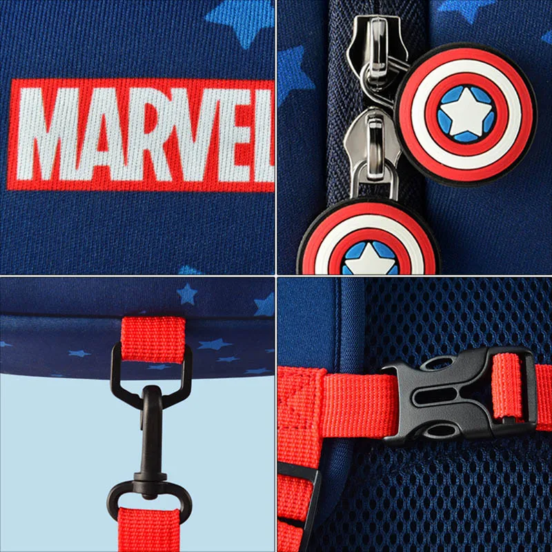 Disney сумка Marvel Человек-паук Капитан Америка мальчик девочка Детский сад Школьный рюкзак для подростков школьные сумки детские Студенческие рюкзаки