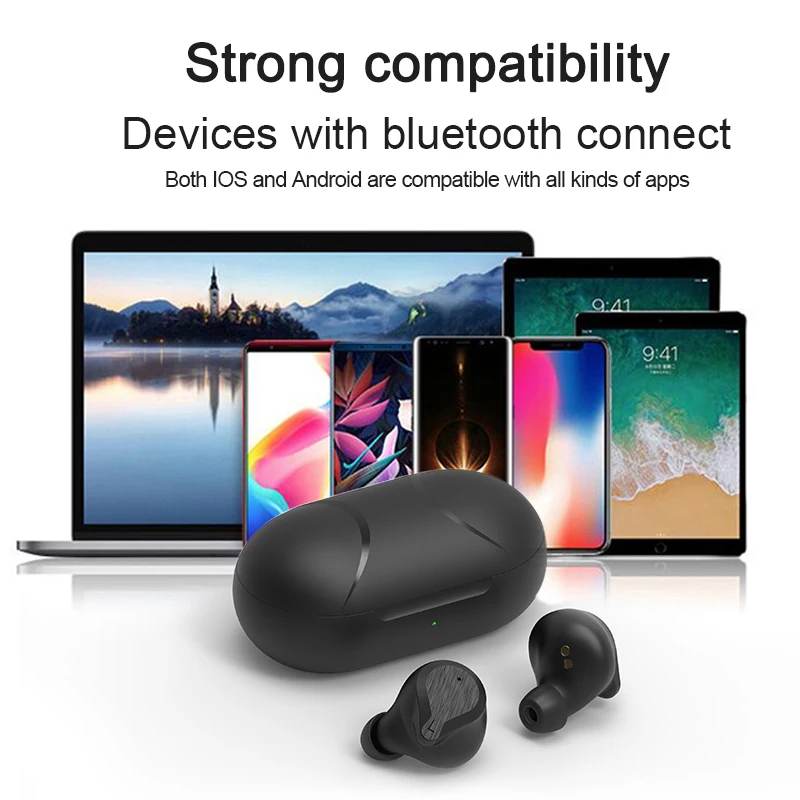 TS40 TWS беспроводные Bluetooth наушники Bluetooth 5,0 сенсорное управление в ухо носить безопасно 18 ч Время воспроизведения для IOS и Android