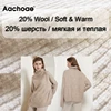 Aachoae Autumn Winter Women Knitted Turtleneck Cashmere Sweater 2022 Casual Basic Pullover Jumper Batwing Long Sleeve Loose Tops ► Photo 2/6