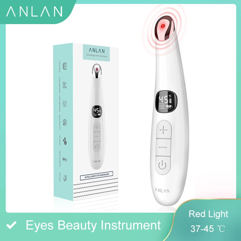 ANLAN Electric Eye Massager Anti Wrinkle Eye Massage Anti Aging Eye Care LED Screen Hot Massage USB Rechargeable Massage Device|Face Skin Care Machine| - AliExpress