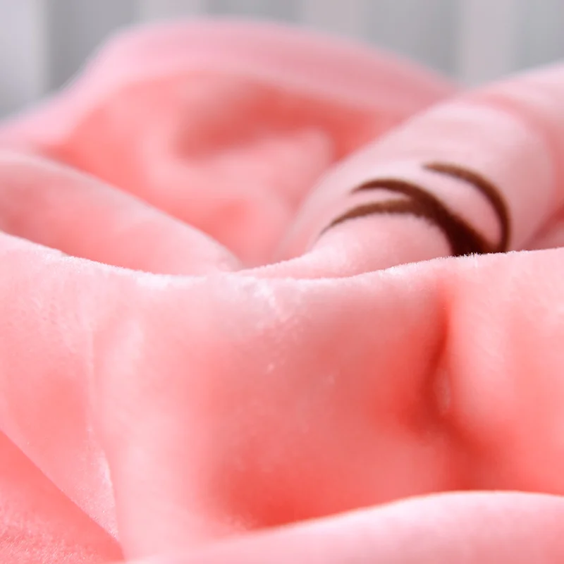 Liv-Esthete мультфильм свинья детское одеяло розовый дети фланель активная печать коляски чехлы детские постельные принадлежности для новорожденных пеленать деке