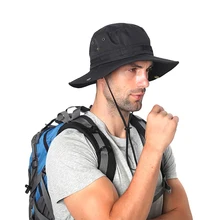 Быстросохнущая Регулируемая козырьковая уличная Рыбацкая шляпа с головкой для рыбалки