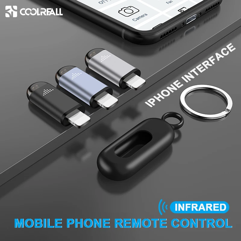 

Coolreall iPhone Interface Smart App Control Mobile Phone Rremote Control Wireless Infrared Appliances Adapter IR USB Adapter