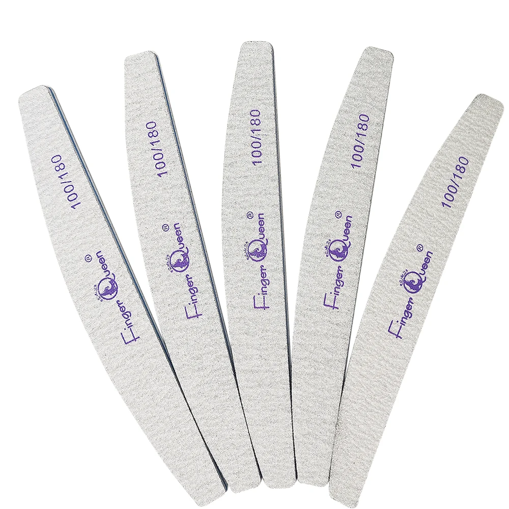 Shape5-5PCS Fingerqueen, 5 форм, Профессиональная пилочка для ногтей, извести, для маникюра, алмазные инструменты, шлифовальный лак, маникюрные инструменты для ногтей FCB002 - Цвет: Shape5-5PCS