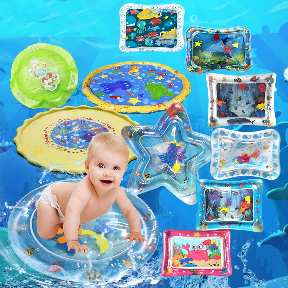Water Play Mat for Baby Toys Inflatable Thicken PVC Infant Tummy Time Playmat Toddler Activity Center Kids Mats | Игрушки и хобби