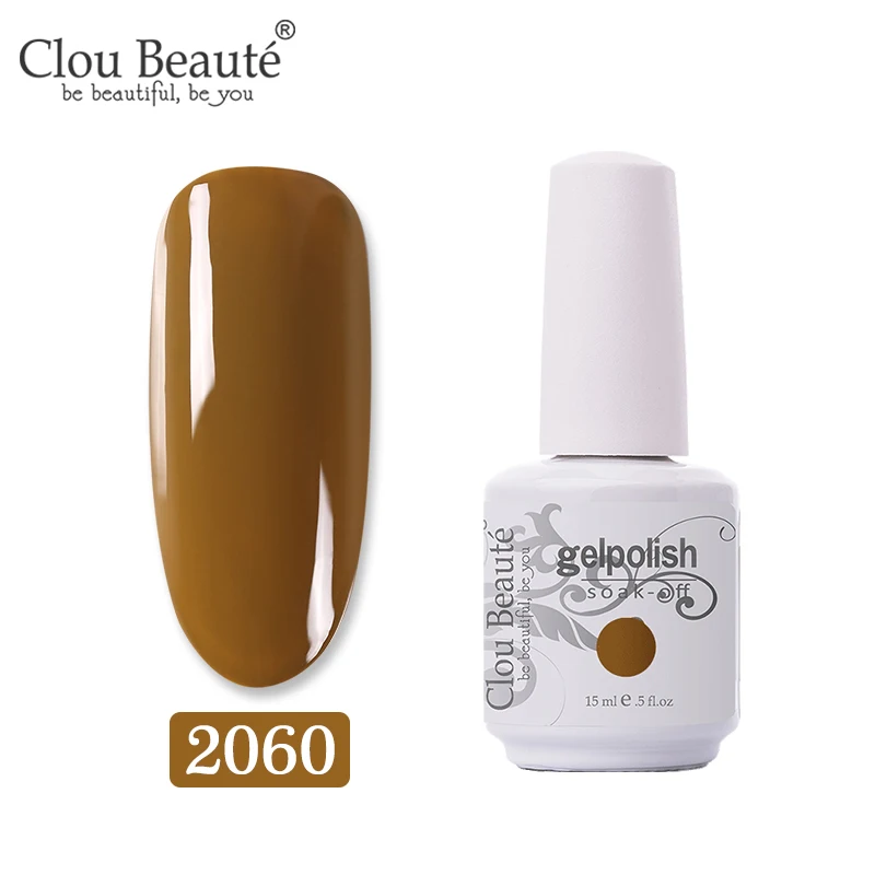 Набор гелей-лаков Clou Beaute желтого цвета в форме тыквы, полуперманентный гель-праймер для ногтей, СВЕТОДИОДНЫЙ УФ-гель для ногтей - Цвет: 2060