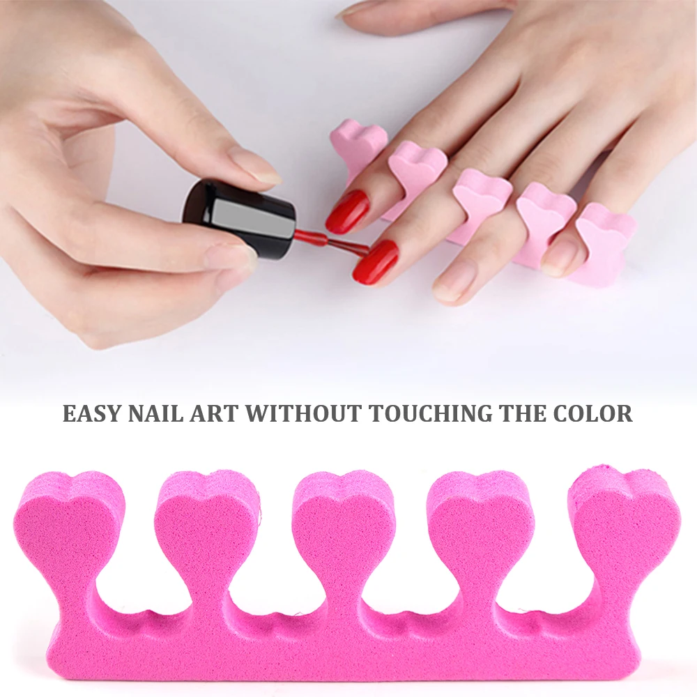 Nail Art Fingers Toes Separators 30pairs/Pack 60pcs for Manicure Pedicure