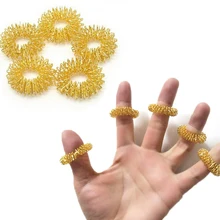 5 шт. массажное кольцо для пальцев акупунктурное кольцо уход за здоровьем массажер для тела Релакс ручной массаж палец похудение массажер для рук