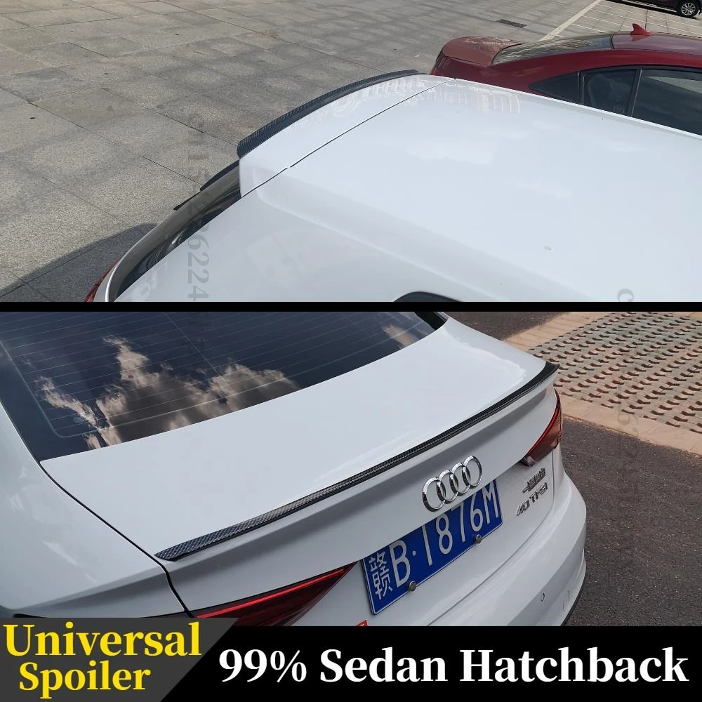 Spoiler Universal Rear Wing Sedan Hatchback Car Tuning Accessories Trunk Lip Lid For Mercedes W204 BMW Honda Civic Audi VW Golf