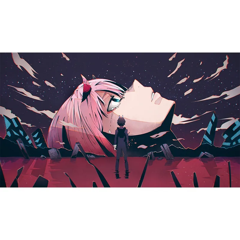Unframed Large Poster Home Decor Wall Anime Darling in the FranXX Painting Canvas Print Hiro Zero Two HD Picture Modern Artwork