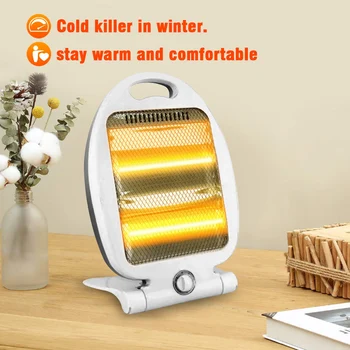 

Mini Personal Space Warmer Automatic Power-off Safety Protection Device EU Plug Quartz Tube Heating Dumping for Indoor Heating