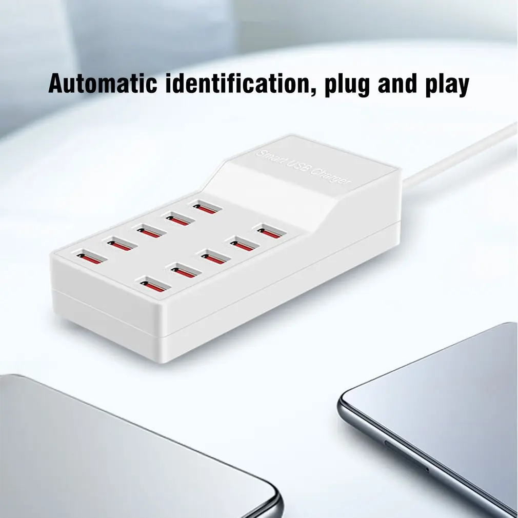 T8 мульти быстрое зарядное устройство USB зарядка несколько 10 USB телефон зарядная станция Универсальный usb-хаб Смарт зарядное устройство