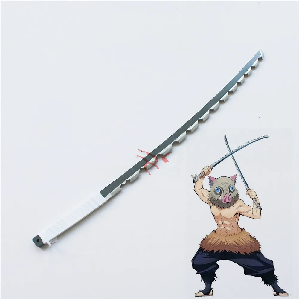 Demon Slayer Kimetsu No Yaiba Hashibira Inosuke меч из ПВХ косплей реквизит 2 шт. Косплей оружие для