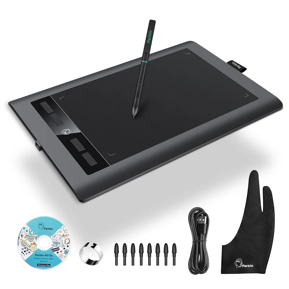 New Parblo Two-Finger Glove f0r Art Design Drawing Light Box Copy Tablet Pad 
