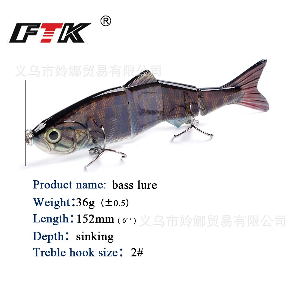

FTK Gnarliest Fish Multi-color Bionic Lure Hard Bait Fishing Only AliExpress Hot Selling