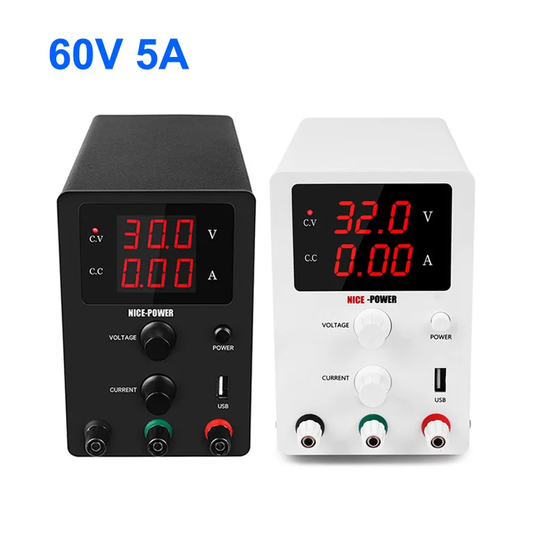 

60V 5A Power Adjustable Laboratory Power Supply Voltage Regulator Current Stabilizer Mini Variable Switch Power Supplies Unit