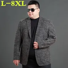 プラスサイズ 8XL 7XL 6XL 新到着ブランド服ジャケット春スーツのジャケットの男性ブレザーファッションスリム男性のスーツ、カジュアルブレザー男性(China)