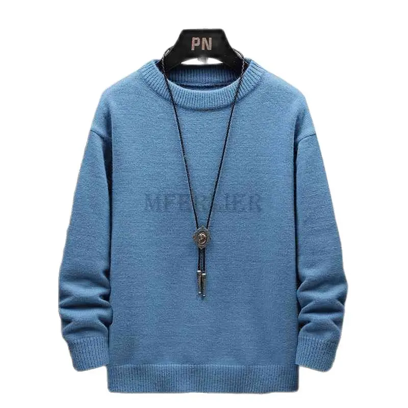 

spring autumn men casual knitting sweat basic underwear casual home tops elasticity plus size 7XL oversize loose sweat blue