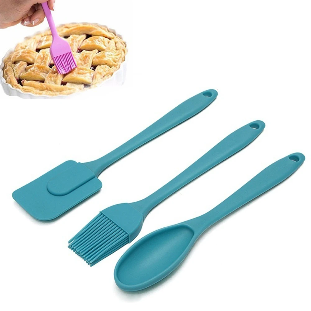 3Pcs/Set Silicone Baking Spatula Scraper Brush Cooking Supplies Cake DIY Tool Multipurpose kitchen Baking Tools