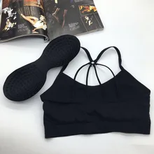 Бесшовный спортивный бюстгальтер с перекрестной спинкой, бюстгальтер для йоги, топ для фитнеса, жилет, нижнее белье для спортзала, бюстгальтер для тренировок, спортивная одежда для женщин, бюстгальтер для сна в спортзале