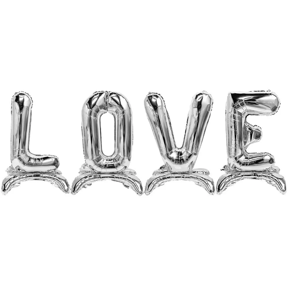 Воздушные шары в виде алфавита 32 дюйма алюминиевая пленка баллон Lettre Свадебные