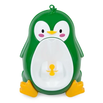 

Baby Boy Potty Toilet Training Penguin Children Stand Vertical Urinal Boys Pee Infant Toddler Wall-Mounted Green