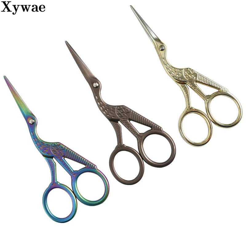 Crane Mouth Scissors Cross Stitch Antique Vintage Craft Sewing Fishing Stainless Steel Thread Cutting Fabric