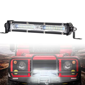 

7inch Offroad Slim LED Work Light Bar 20LED SUV 4X4 ATV Off Road Tractor Trailer Combo Beam Roof Bumper Driving Auxiliary Lamp