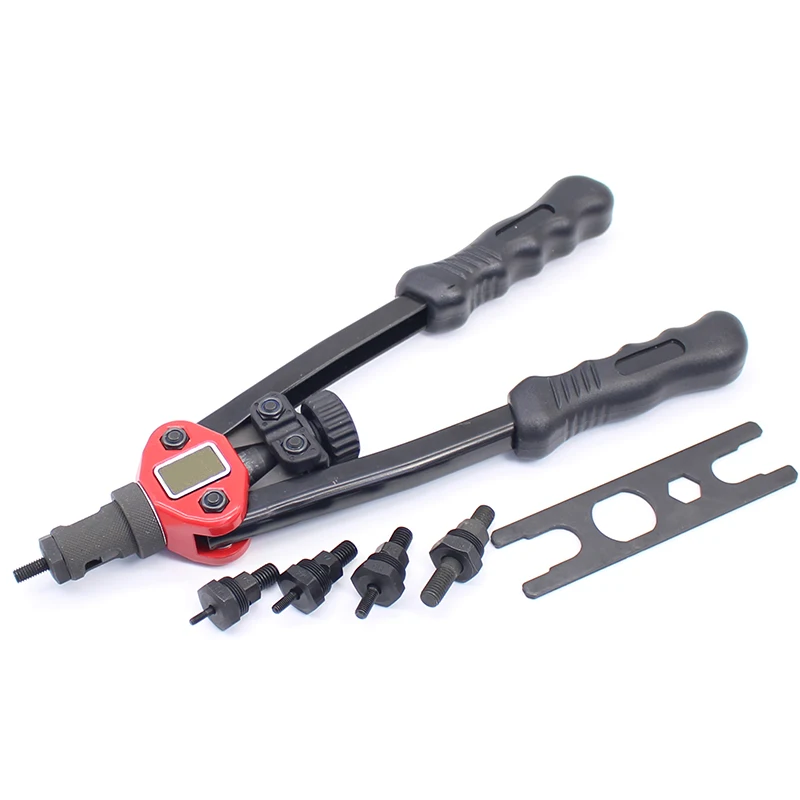 Riveter Nut Tool 12 Inch(M3-M8)+Nuts M3-20Pcs+M4-50Pcs+M5-50Pcs+M6-50Pcs+M8-20Pcs