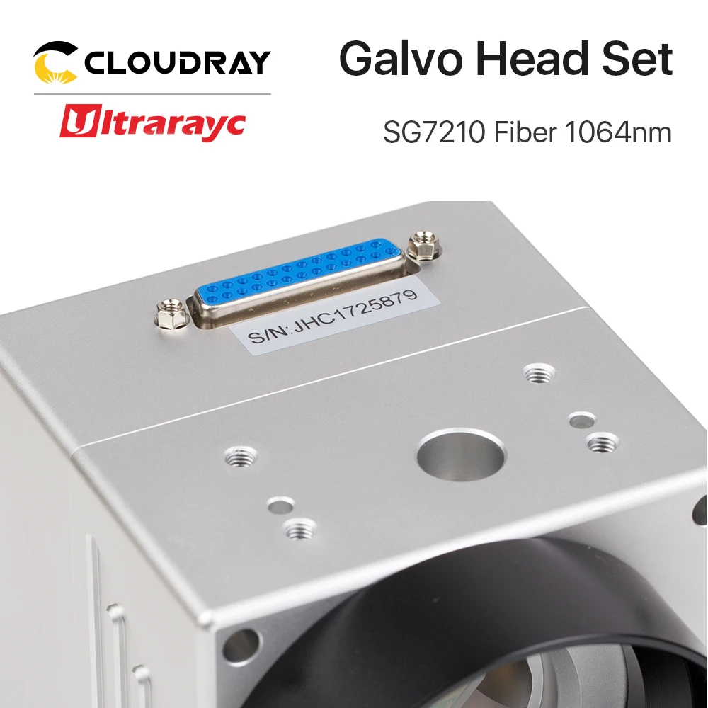 Сканирующая головка оптоволоконного лазера Cloudray 1064 нм SG7210 SG7210R с красной указкой