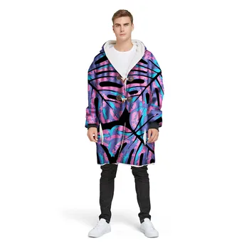 

Men Hot Sale Winter Jacket Men Thick Slim Hooded Outwear Warm Coat Casual Printed Brand Outwear Clothing Plus Size 11.30