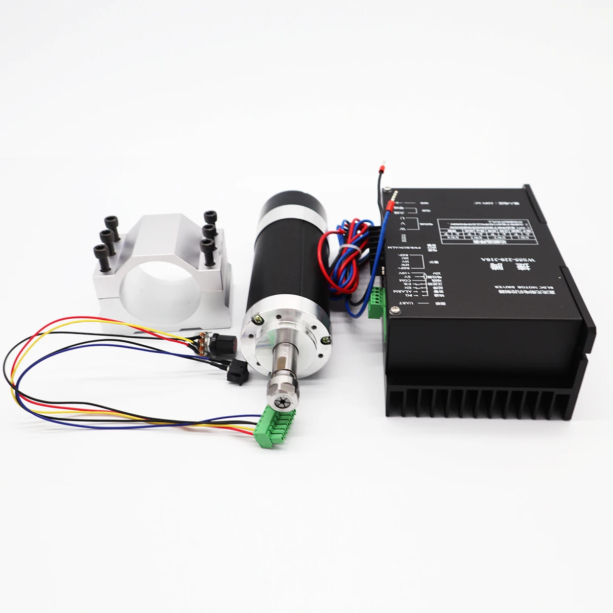 ER11 600W Brushless Spindle Motor Controller 0.6KW High speed Air cooled Spindle Kit 220V