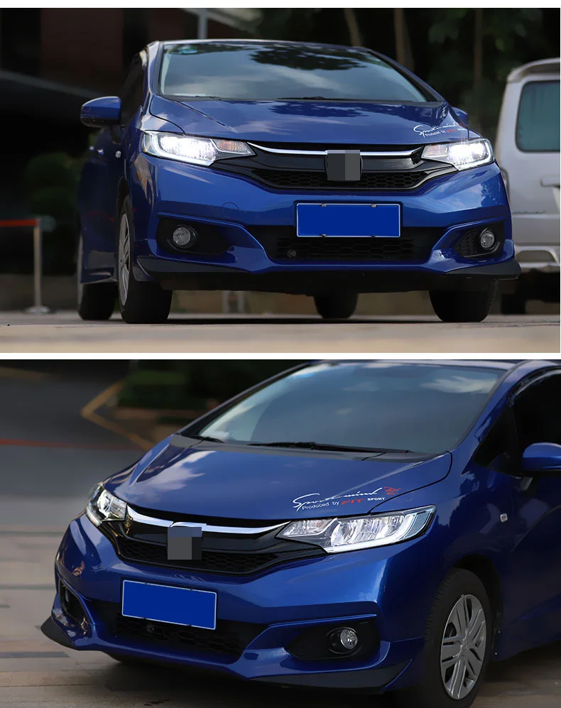 АКД Автомобиль Стайлинг фара для Honda Fit фары- Джаз светодиодный фары DRL Ангел глаз Hid биксенон авто аксессуары