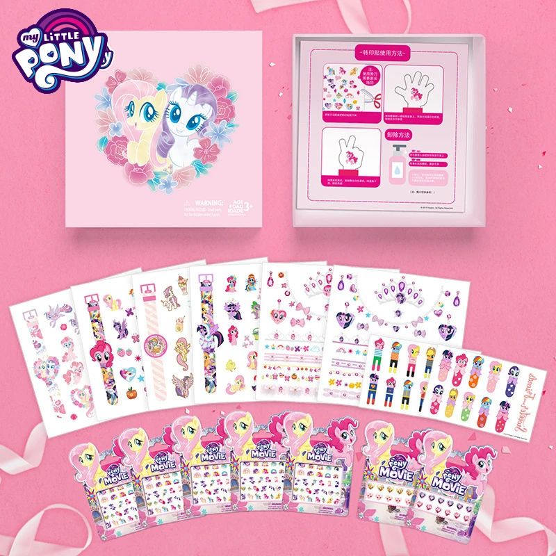 

My Little Pony Tattoo Nail Sticker for Children Baby Kids DIY Cartoon Sofia Anna Elsa Sticker Toys Birthday Christmas Gift