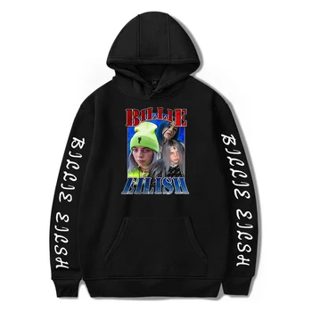 

New Billie Eilish Hoodies Sweatshirts Women Men black pullovers Popular Print Billie Eilish Hoodies Autumn girls Hooded Tops