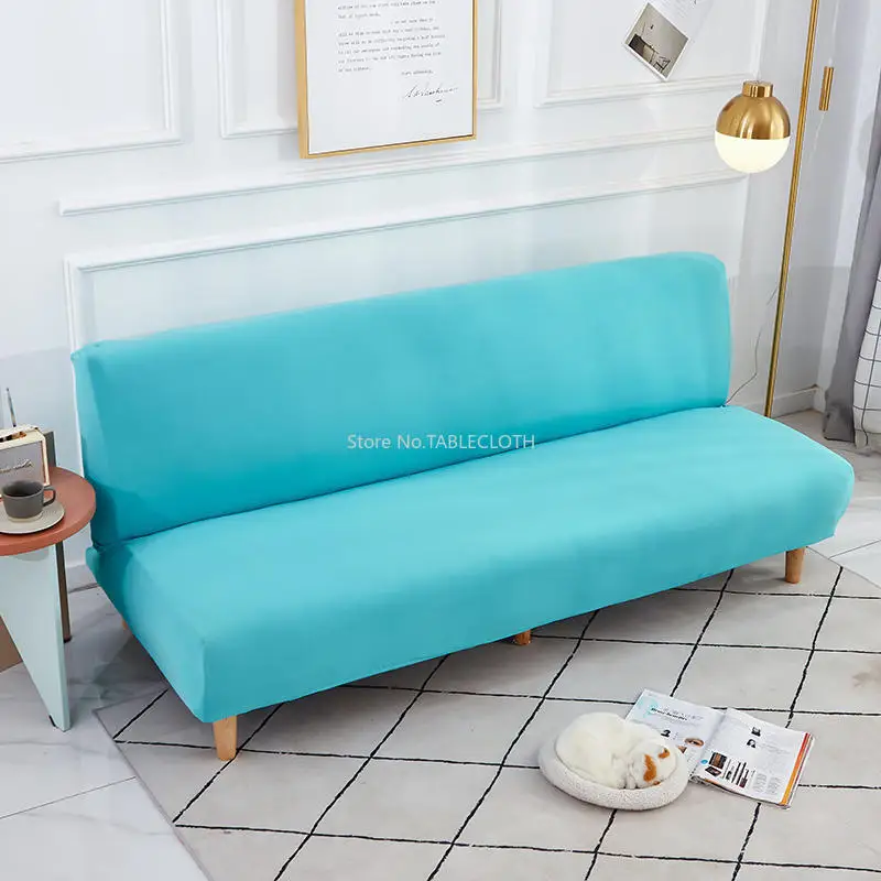 Funda universal elástica para sofá cama sin brazos,funda de asiento plegable,moderna,barata,de licra #21 