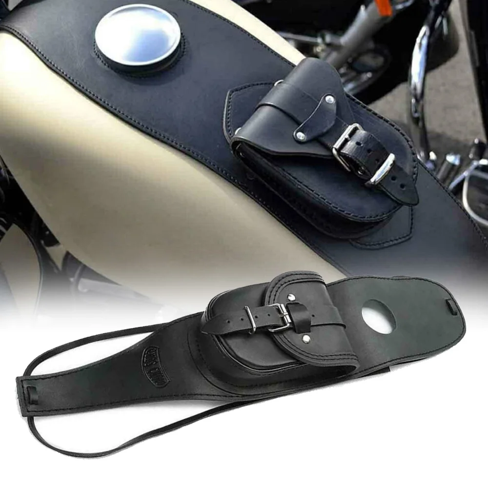 Черный Бак панель Крышка Замена с сумкой для Harley Sportster из искусственной кожи